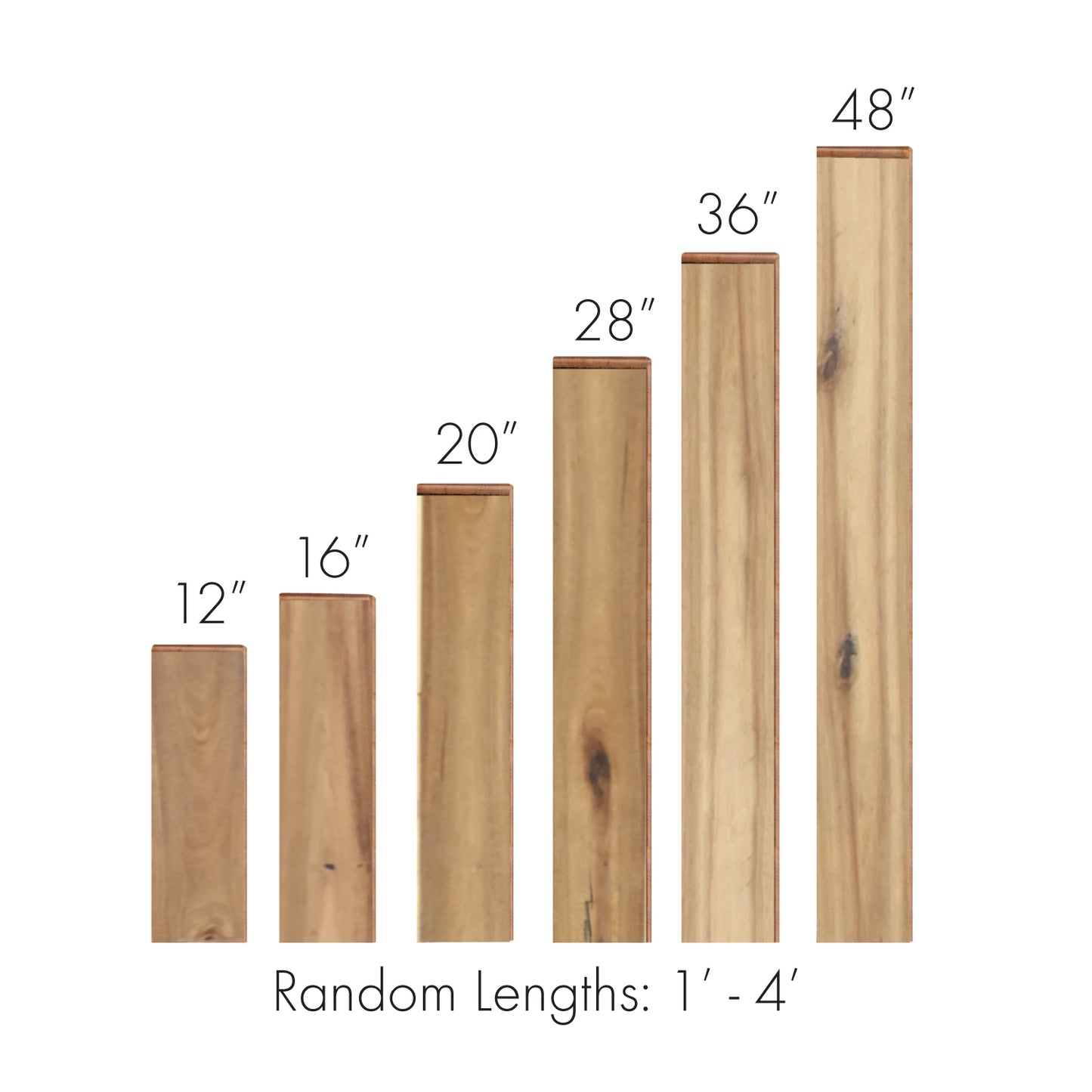Natural - 5/8" Solid Acacia
